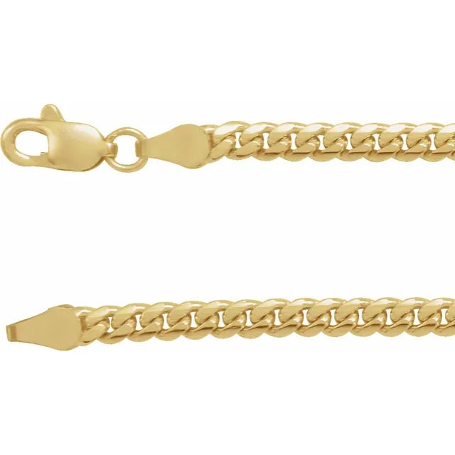 14K Yellow Gold 3.3 mm Miami Cuban Link 20" Chain
