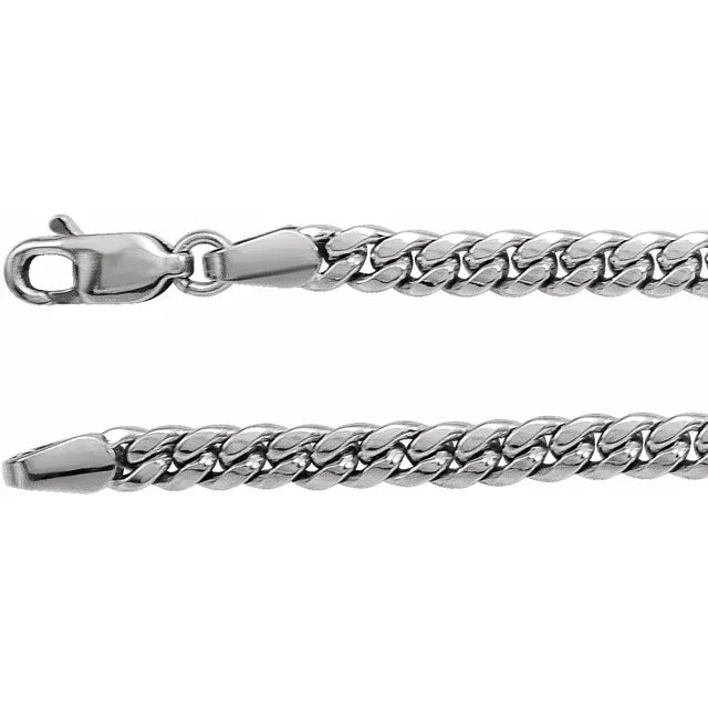 Sterling Silver 3.7 mm Miami Cuban Link 20" Chain