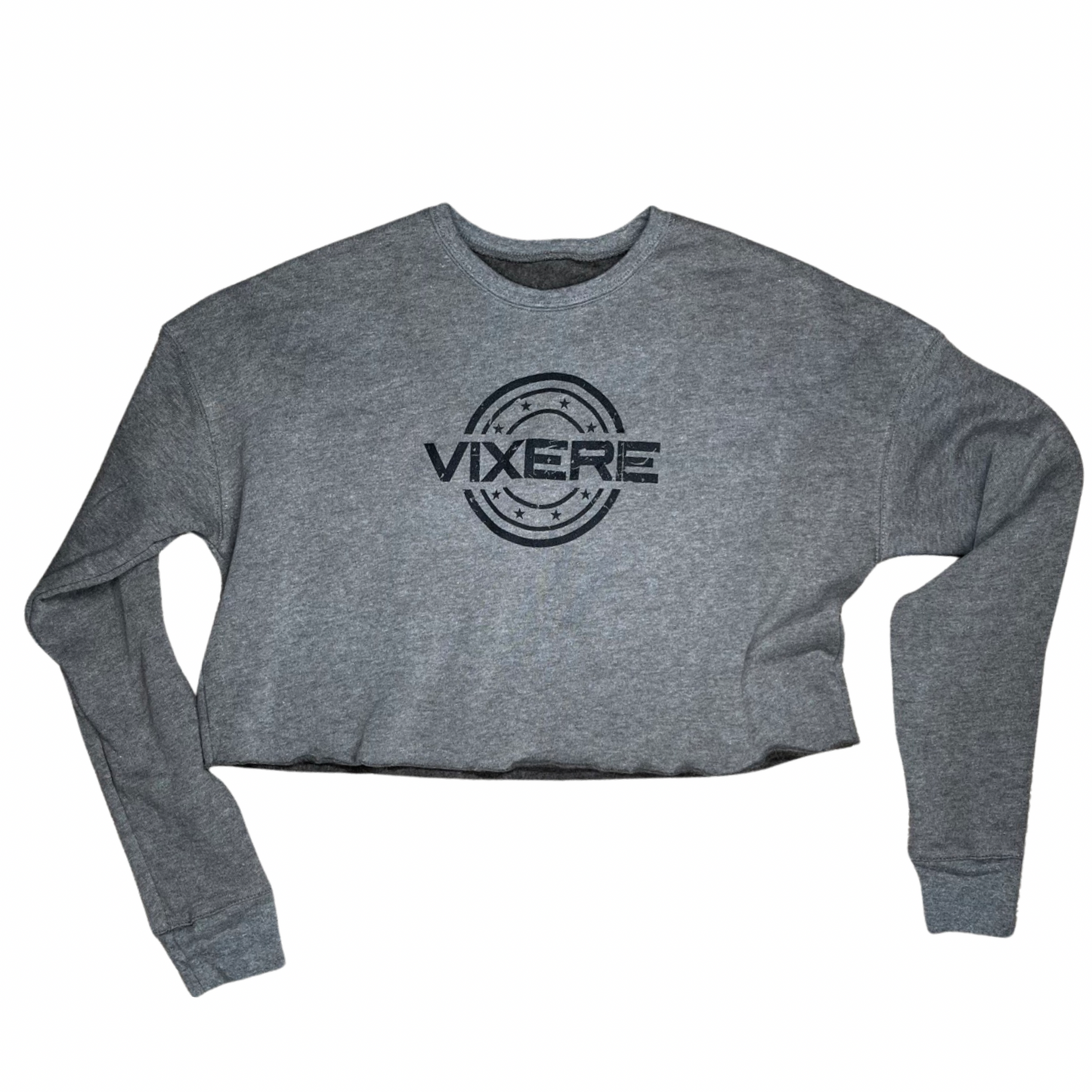 Vixere Women's Cropped Crew Fleece Sweater